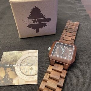 WeWOOD MIRA Watch, unisex, walnut color (needs battery)